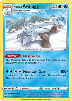 Hisuian Avalugg – Rare