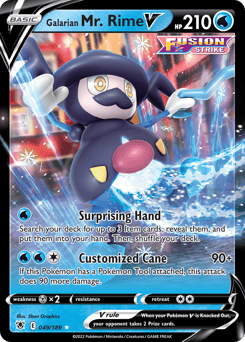 Galarian Mr. Rime V – Rare Holo V