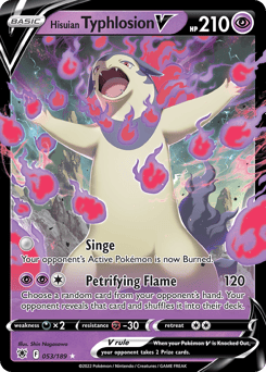 Hisuian Typhlosion V – Rare Holo V
