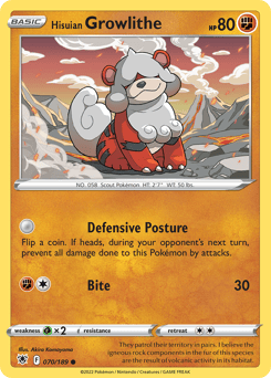 Hisuian Growlithe – Common – Astral Radiance