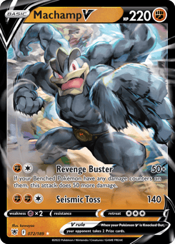 Machamp V – Rare Holo V – Astral Radiance