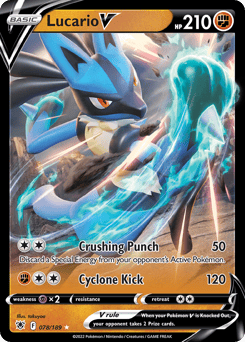 Lucario V – Rare Holo V