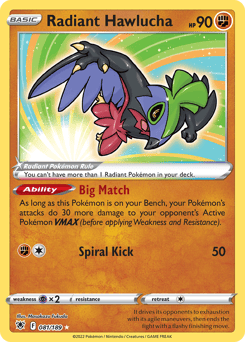 Radiant Hawlucha – Radiant Rare