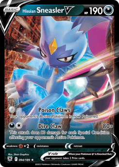 Hisuian Sneasler V – Rare Holo V