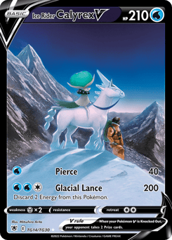 Ice Rider Calyrex V – Rare Holo V