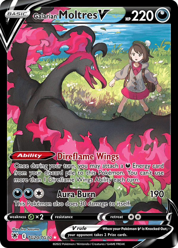 Galarian Moltres V – Astral Radiance Trainer Gallery