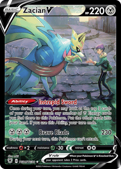 Zacian V – Rare Holo V