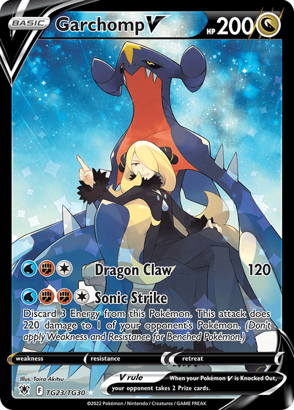 Garchomp V – Rare Holo V – Astral Radiance Trainer Gallery