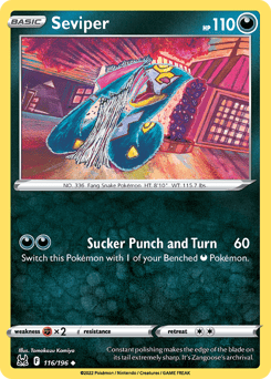 Seviper – Uncommon – Lost Origin