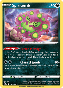 Spiritomb – Rare – Lost Origin