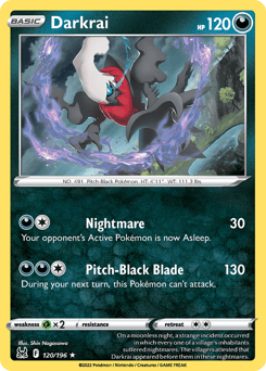 Darkrai – Rare Holo – Lost Origin