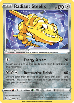Radiant Steelix – Radiant Rare – Lost Origin