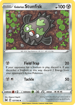 Galarian Stunfisk – Uncommon – Lost Origin