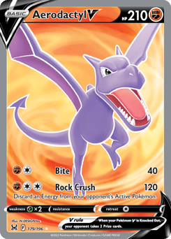 Aerodactyl V – Rare Ultra – Lost Origin