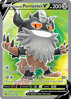 Galarian Perrserker V – Rare Ultra – Lost Origin
