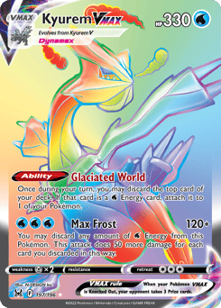 Kyurem VMAX – Rare Rainbow – Lost Origin