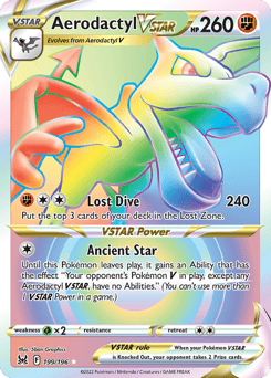 Aerodactyl VSTAR – Rare Rainbow – Lost Origin