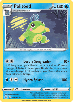 Politoed – Rare – Lost Origin