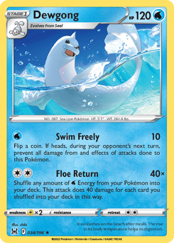 Dewgong – Rare – Lost Origin
