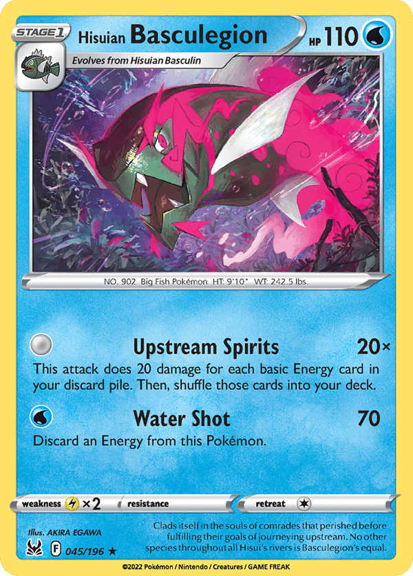 Hisuian Basculegion – Rare Holo – Lost Origin