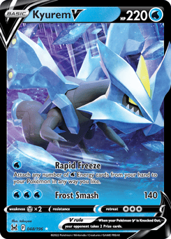 Kyurem V – Rare Holo V – Lost Origin