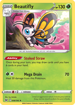 Beautifly – Rare Holo – Lost Origin