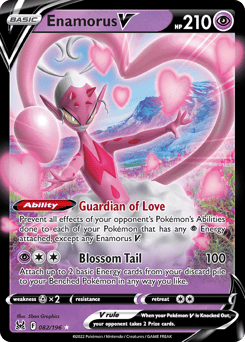 Enamorus V – Rare Holo V – Lost Origin