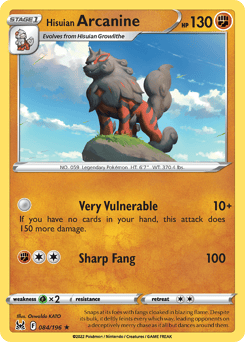 Hisuian Arcanine – Rare Holo – Lost Origin