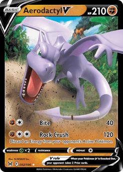 Aerodactyl V – Rare Holo V – Lost Origin