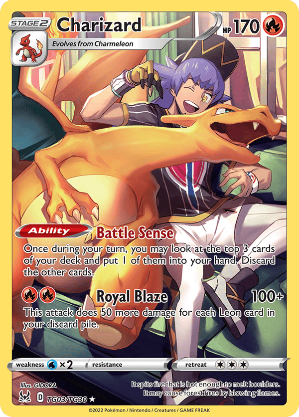 Charizard – Trainer Gallery Rare Holo – Lost Origin Trainer Gallery