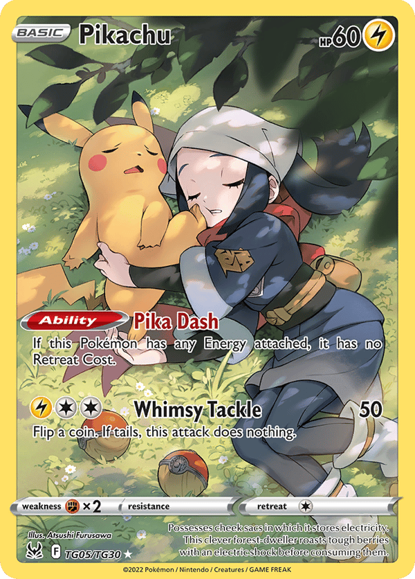 Pikachu – Trainer Gallery Rare Holo – Lost Origin Trainer Gallery