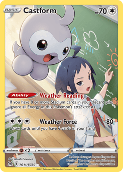 Castform – Trainer Gallery Rare Holo