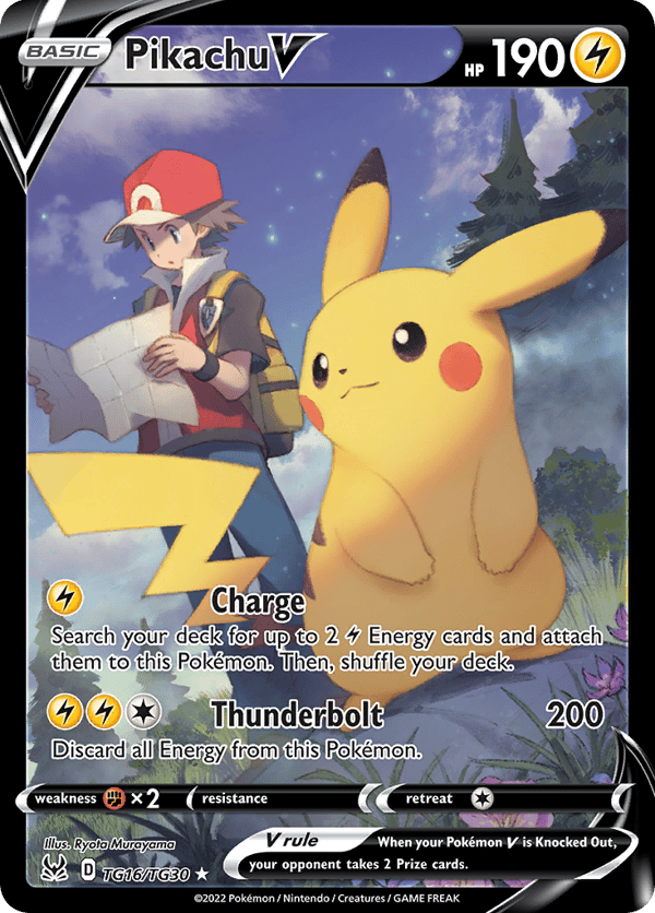 Pikachu V – Rare Holo V – Lost Origin Trainer Gallery