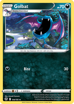 Golbat – Uncommon – Silver Tempest