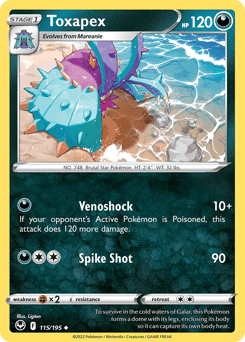 Toxapex – Uncommon – Silver Tempest