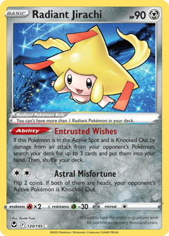 Radiant Jirachi – Radiant Rare – Silver Tempest