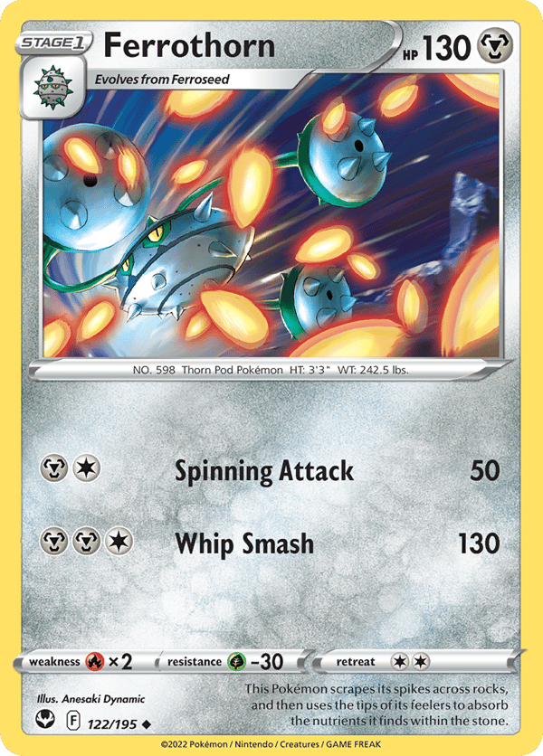 Ferrothorn – Uncommon – Silver Tempest