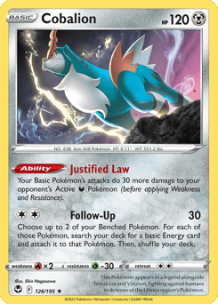 Cobalion – Rare – Silver Tempest