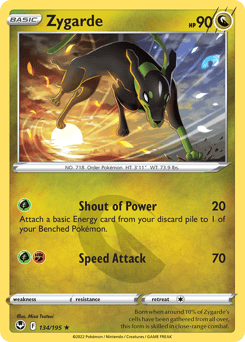 Zygarde – Rare – Silver Tempest
