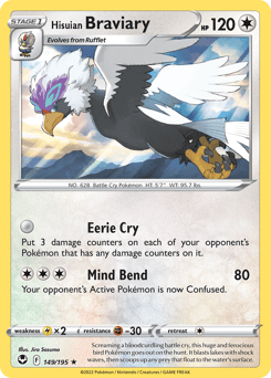 Hisuian Braviary – Rare – Silver Tempest