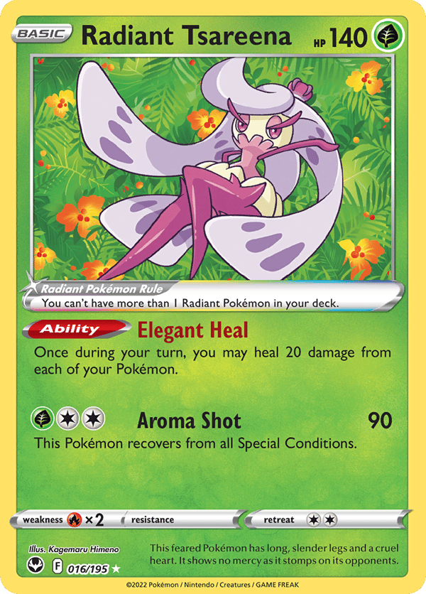 Radiant Tsareena – Radiant Rare – Silver Tempest