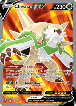Chesnaught V – Rare Ultra – Silver Tempest