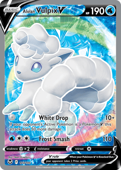 Alolan Vulpix V – Rare Ultra – Silver Tempest