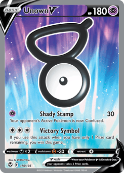 Unown V – Rare Ultra – Silver Tempest