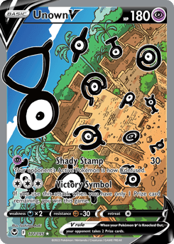 Unown V – Rare Ultra – Silver Tempest
