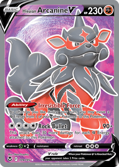 Hisuian Arcanine V – Rare Ultra – Silver Tempest