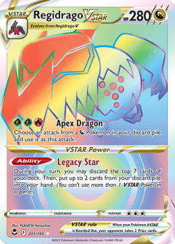 Regidrago VSTAR – Rare Rainbow – Silver Tempest