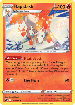 Rapidash – Rare Holo – Silver Tempest
