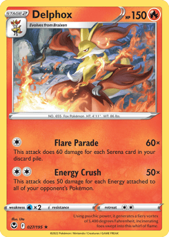 Delphox – Rare – Silver Tempest