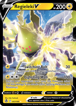 Regieleki V – Rare Holo V – Silver Tempest